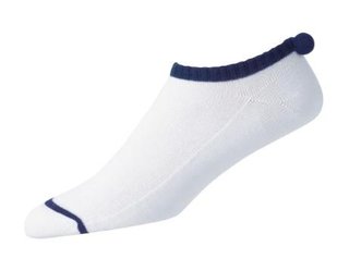 FootJoy Pro-Dry Pom-Pom damskie skarpetki, 1para, białe