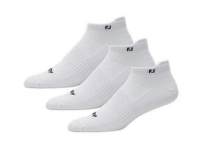 FootJoy ProDry Lightweight damskie skarpetki, 3pary, białe