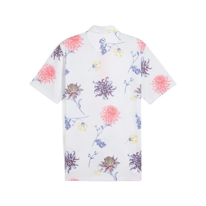 Puma MATTR Dahlia męskie polo, white glow/peach frost