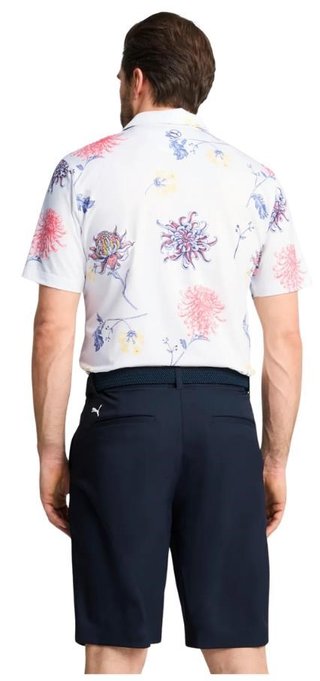 Puma MATTR Dahlia męskie polo, white glow/peach frost