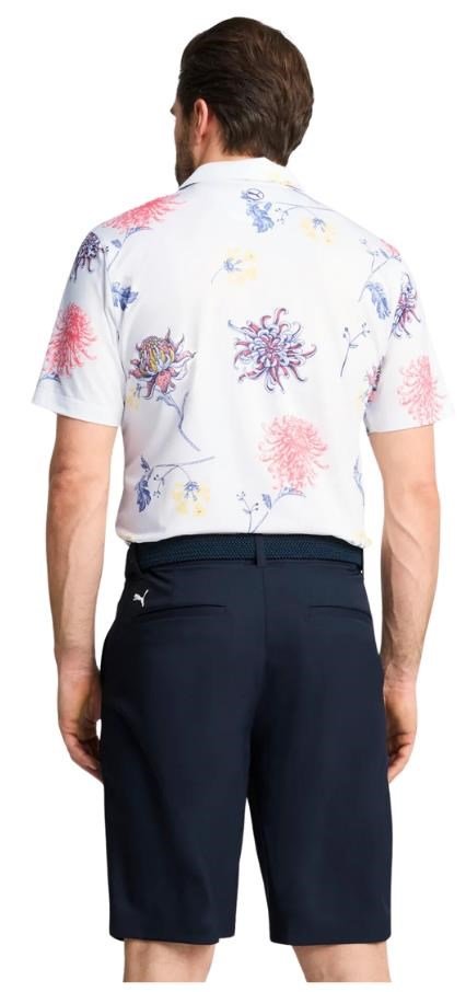 Puma MATTR Dahlia męskie polo, white glow/peach frost