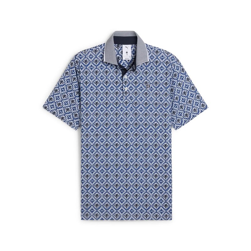 Puma X PTC Tile męskie polo, biało/granatowe