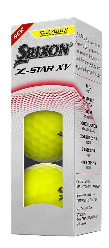 Srixon Z-STAR XV piłki golfowe, żółte
