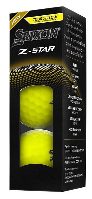 Srixon Z-STAR piłki golfowe, żółte
