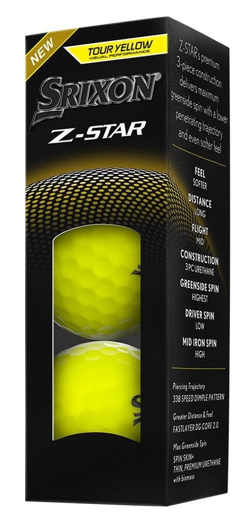 Srixon Z-STAR piłki golfowe, żółte