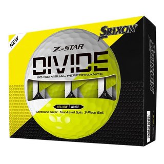 Srixon Z-Star DIVIDE piłki golfowe, biało/żółte