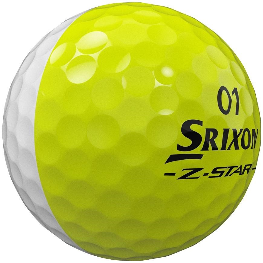 Srixon Z-Star DIVIDE piłki golfowe, biało/żółte