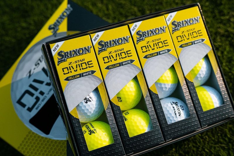 Srixon Z-Star DIVIDE piłki golfowe, biało/żółte