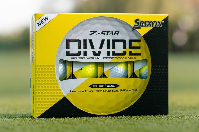 Srixon Z-Star DIVIDE piłki golfowe, biało/żółte