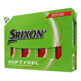 Srixon Soft Feel Brite piłki golfowe, czerwone