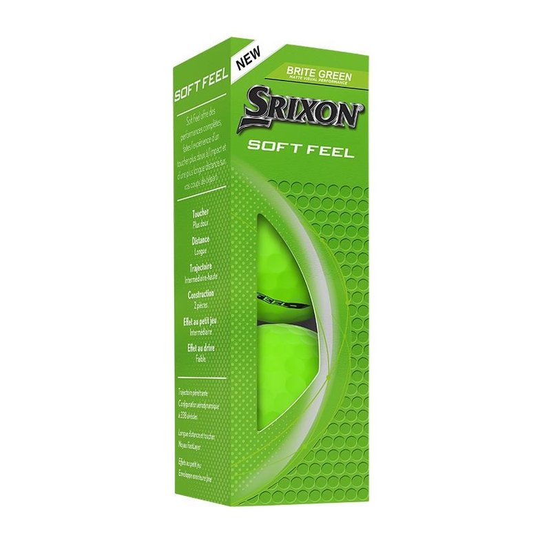 Srixon Soft Feel Brite piłki golfowe, zielone