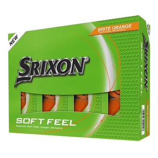 Srixon Soft Feel Brite piłki golfowe, pomarańczowe