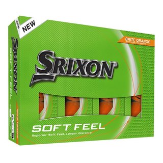 Srixon Soft Feel Brite piłki golfowe, pomarańczowe