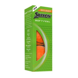 Srixon Soft Feel Brite piłki golfowe, pomarańczowe