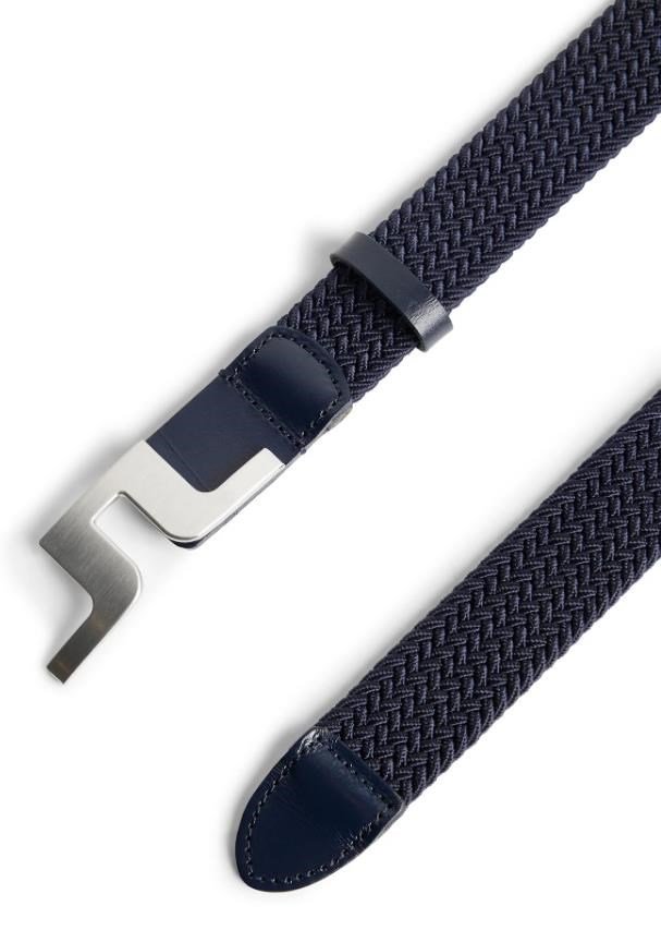 J.Lindeberg Berry Elastic pasek męski, granatowy