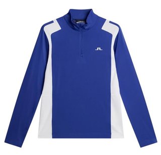 J.Lindeberg Lukas Quarter Zip Mid layer męska bluza, clematis blue