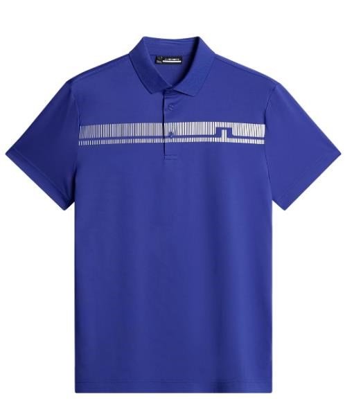 J.Lindeberg Klas męskie polo, clematis blue