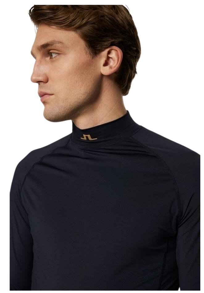 J.Lindeberg Ello Compression Print męska koszulka kompresyjna, JL Navy