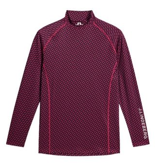 J.Lindeberg Ello Compression Print męska koszulka kompresyjna, tour geo navy