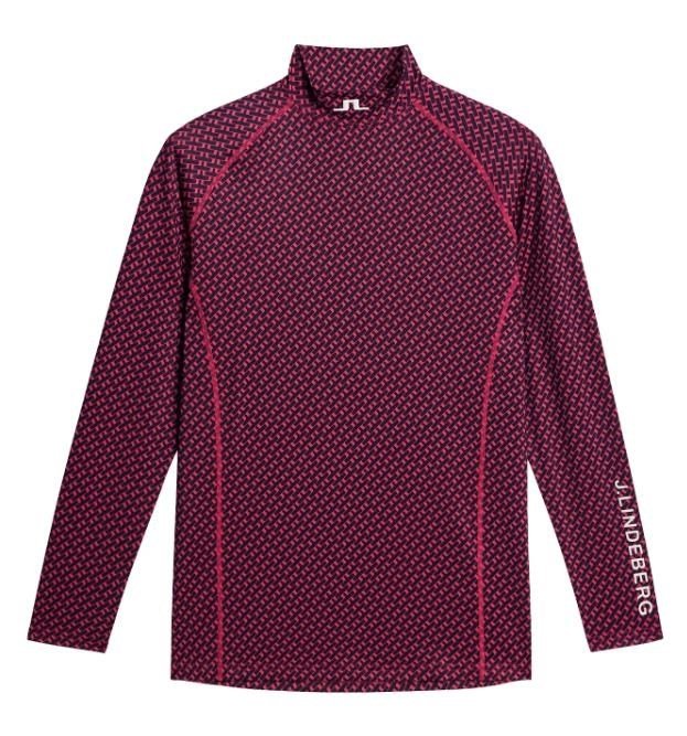 J.Lindeberg Ello Compression Print męska koszulka kompresyjna, tour geo navy