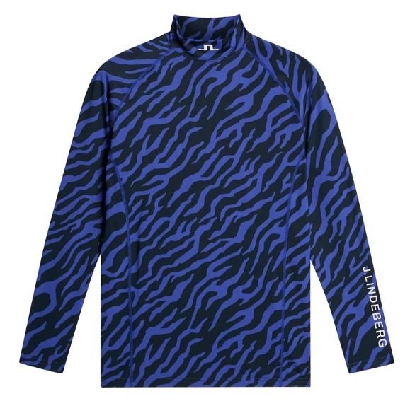 J.Lindeberg Ello Compression Print męska koszulka kompresyjna, tour tiger clematis