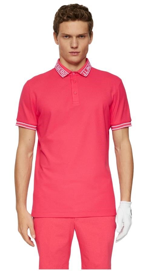 J.Lindeberg Austin męskie polo, azalea