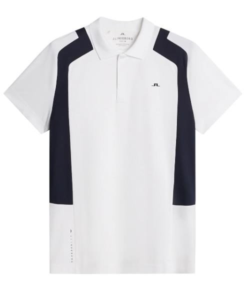 J.Lindeberg Legacy męskie polo, białe