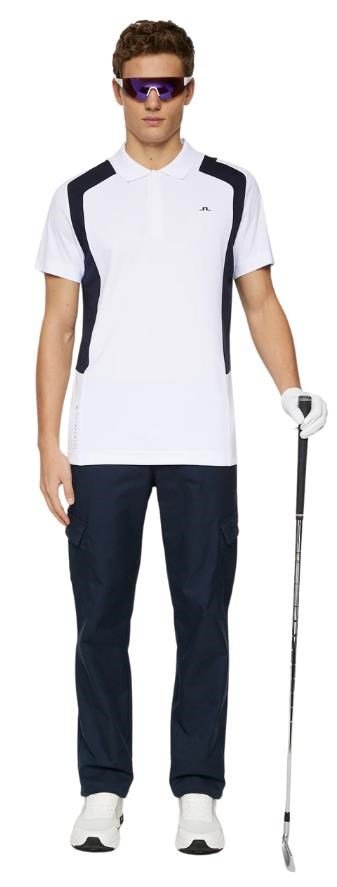 J.Lindeberg Legacy męskie polo, białe