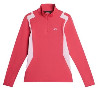 J.Lindeberg Mae Quarter Zip Mid layer damska bluza, azalea