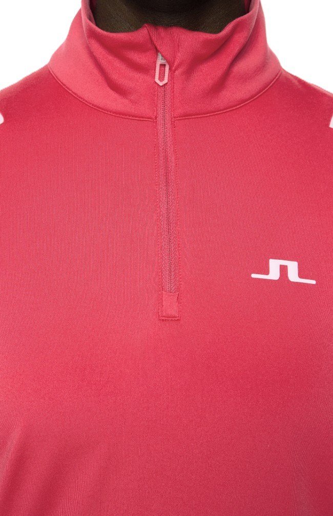 J.Lindeberg Mae Quarter Zip Mid layer damska bluza, azalea