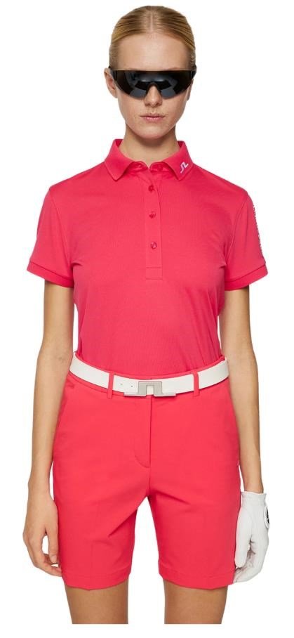 J.Lindeberg Tour Tech damskie polo, różowe