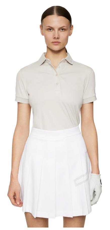 J.Lindeberg Tour Tech damskie polo, moonbeam