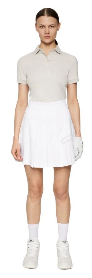 J.Lindeberg Tour Tech damskie polo, moonbeam