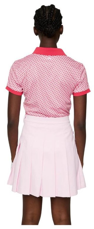 J.Lindeberg Tour Tech Print damskie polo, tour geo pink