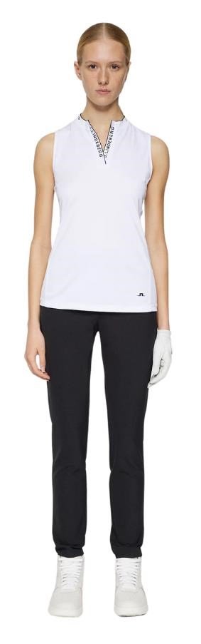 J.Lindeberg Leya Sleeveless damskie polo, białe