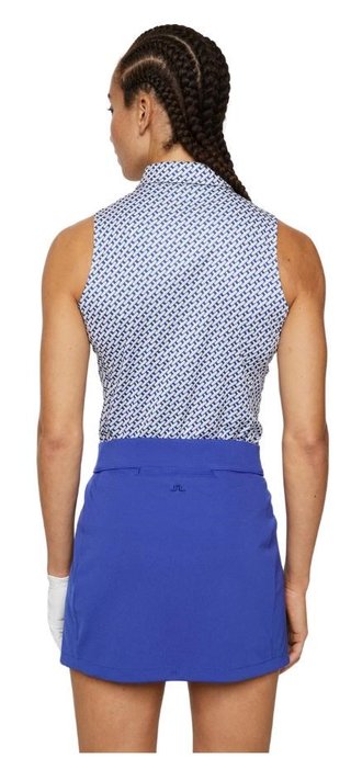 J.Lindeberg Dena Print damskie polo - tour geo moonbeam
