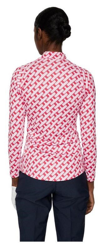 J.Lindeberg Ella Print Soft Compression top damski, tour geo pink