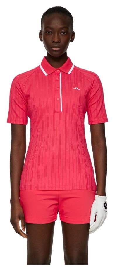 J.Lindeberg Mandy damskie polo, różowe