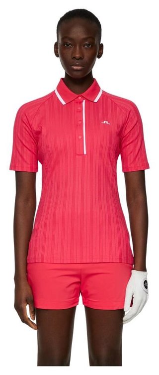 J.Lindeberg Mandy damskie polo, różowe