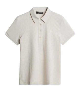 J.Lindeberg Alaya Jacquard damskie polo, moonbeam