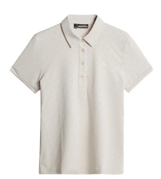 J.Lindeberg Alaya Jacquard damskie polo, moonbeam