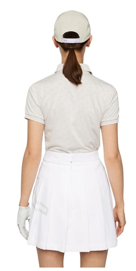 J.Lindeberg Alaya Jacquard damskie polo, moonbeam