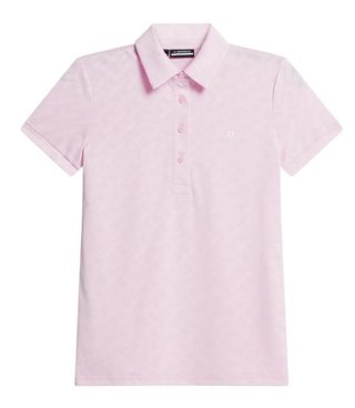 J.Lindeberg Alaya Jacquard damskie polo, różowe