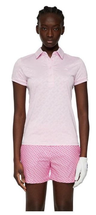 J.Lindeberg Alaya Jacquard damskie polo, różowe