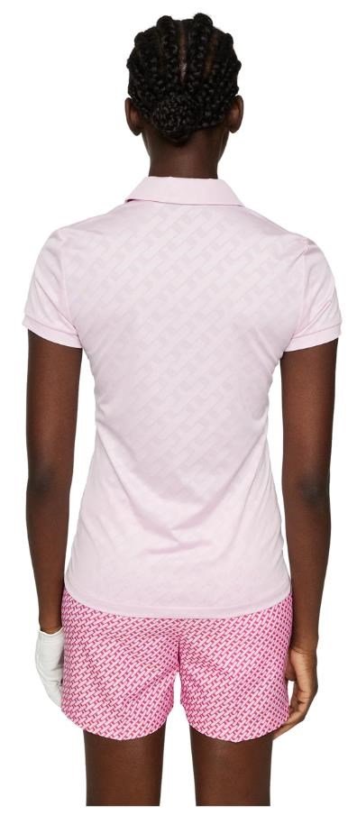 J.Lindeberg Alaya Jacquard damskie polo, różowe