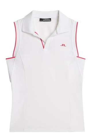 J.Lindeberg Viola damskie polo, białe