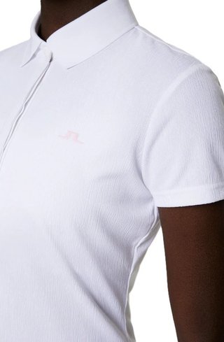 J.Lindeberg Karlie damskie polo, bíałe