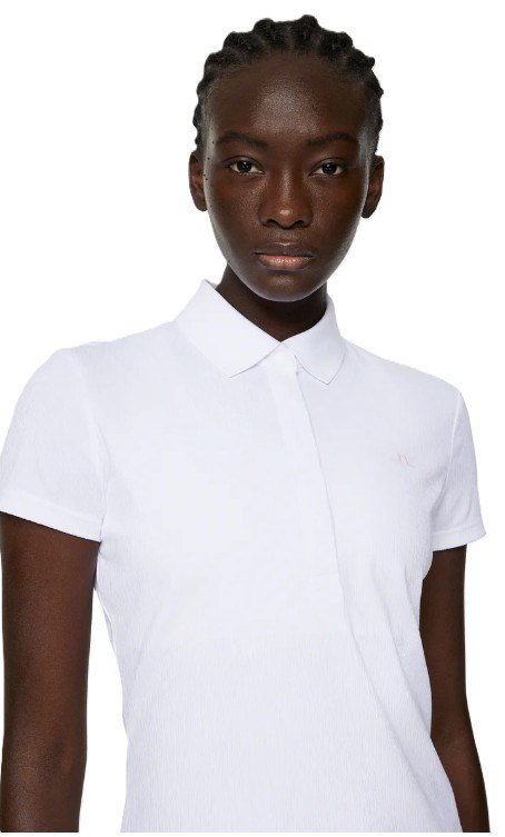 J.Lindeberg Karlie damskie polo, bíałe