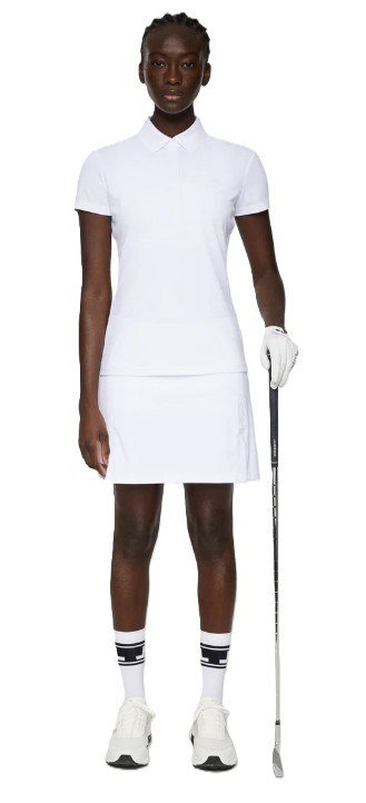 J.Lindeberg Karlie damskie polo, bíałe