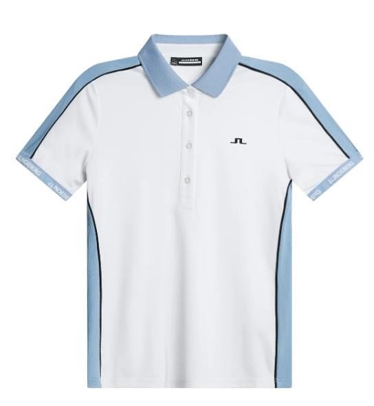 J.Lindeberg Demi damskie polo, białe